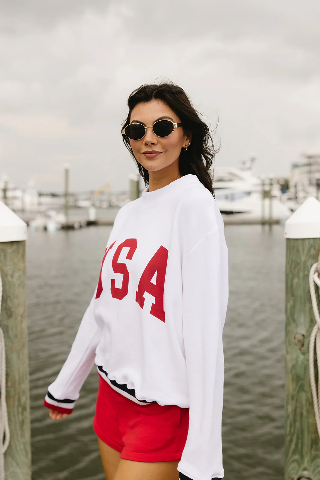 Banded Mock Neck Sweatshirt - Image 7