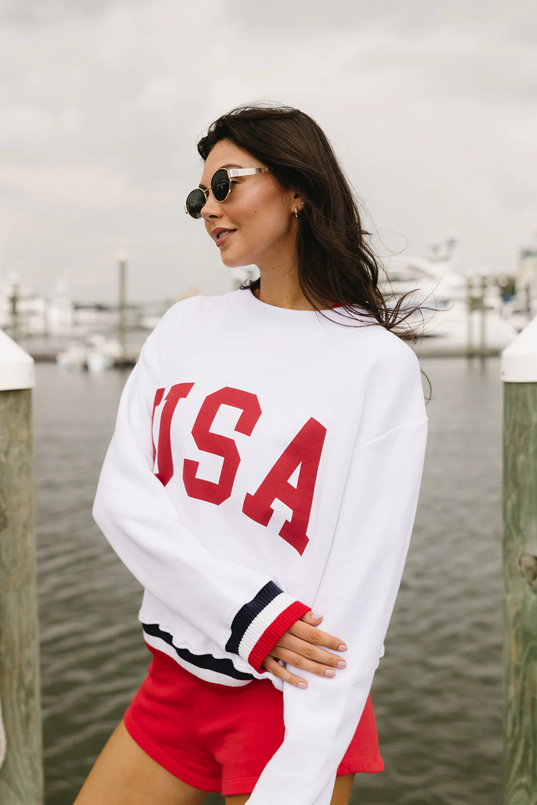 Banded Mock Neck Sweatshirt - Image 8