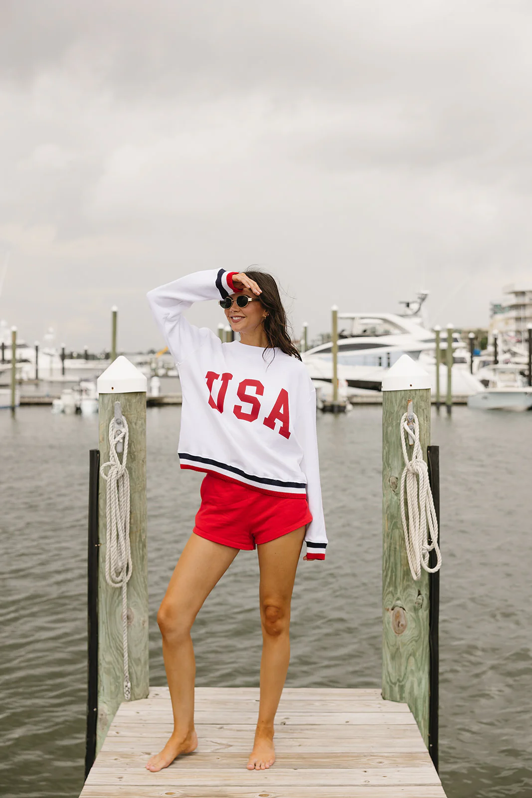 Banded Mock Neck Sweatshirt - Image 9