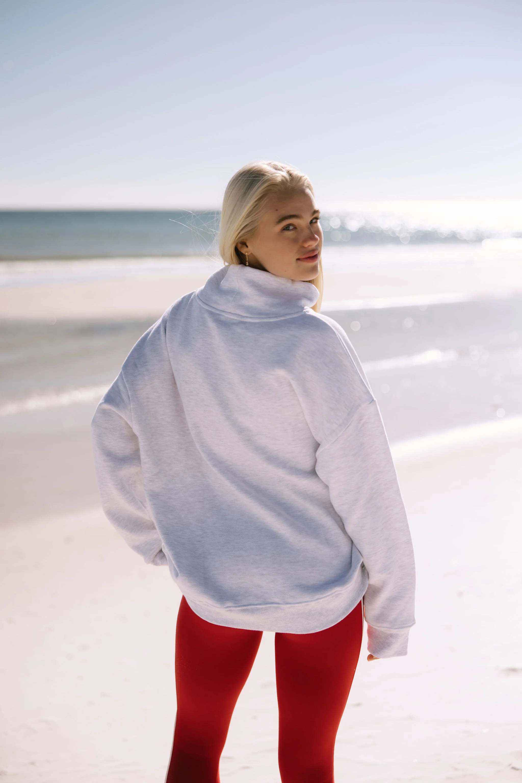 Sport Mock Neck Sweatshirt - Image 3