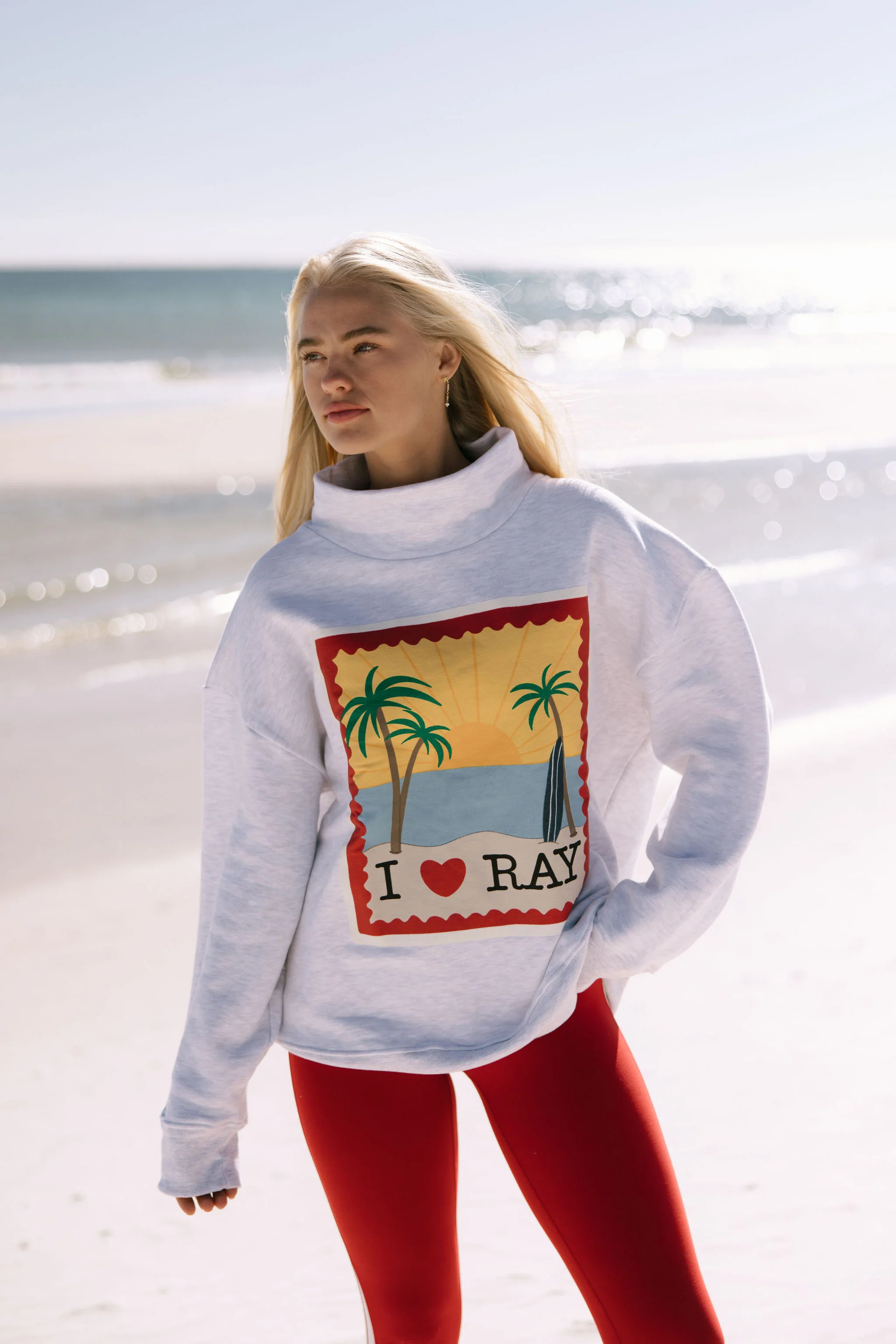 Sport Mock Neck Sweatshirt - Image 5