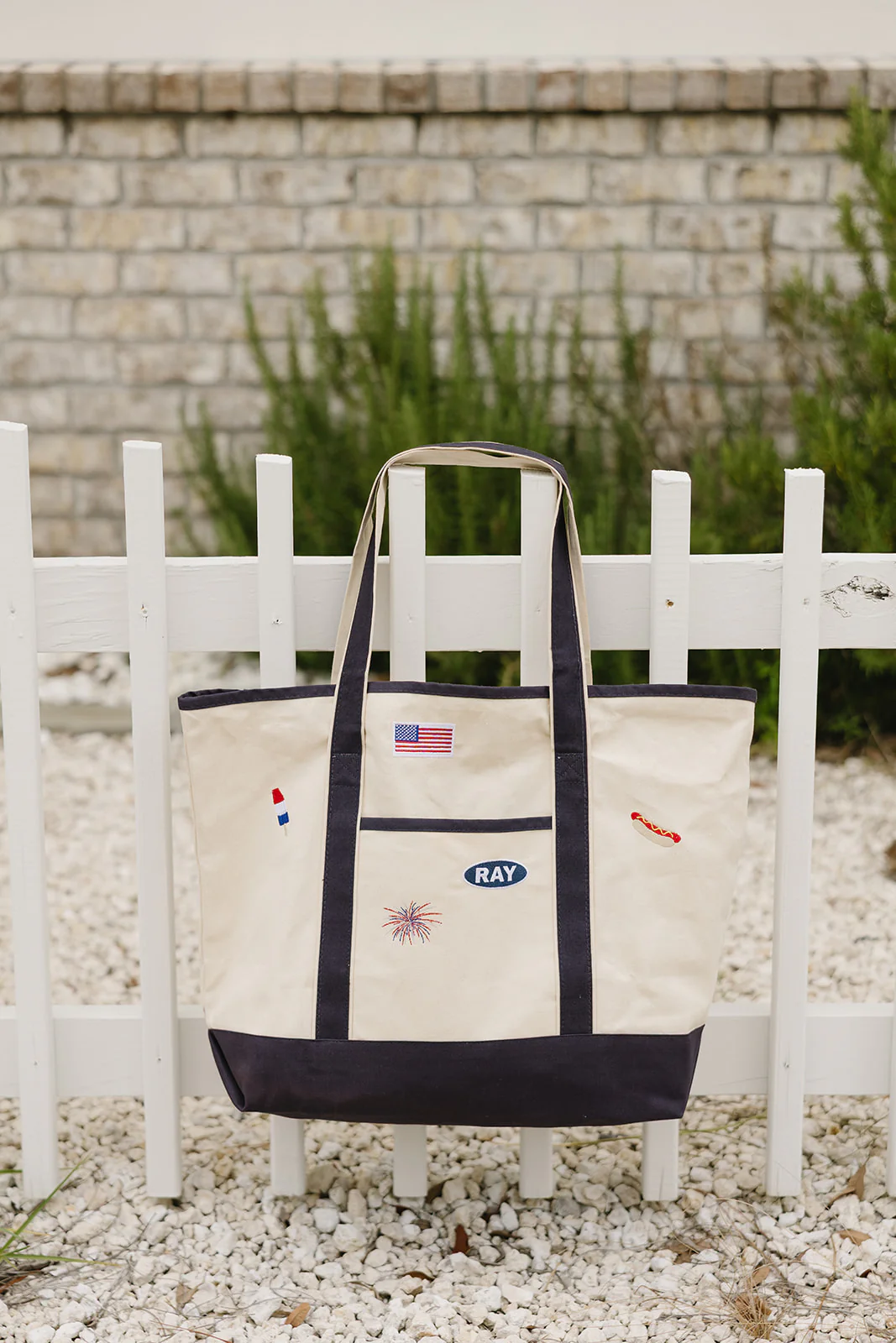 USA Ray Canvas Tote Bag - Image 3