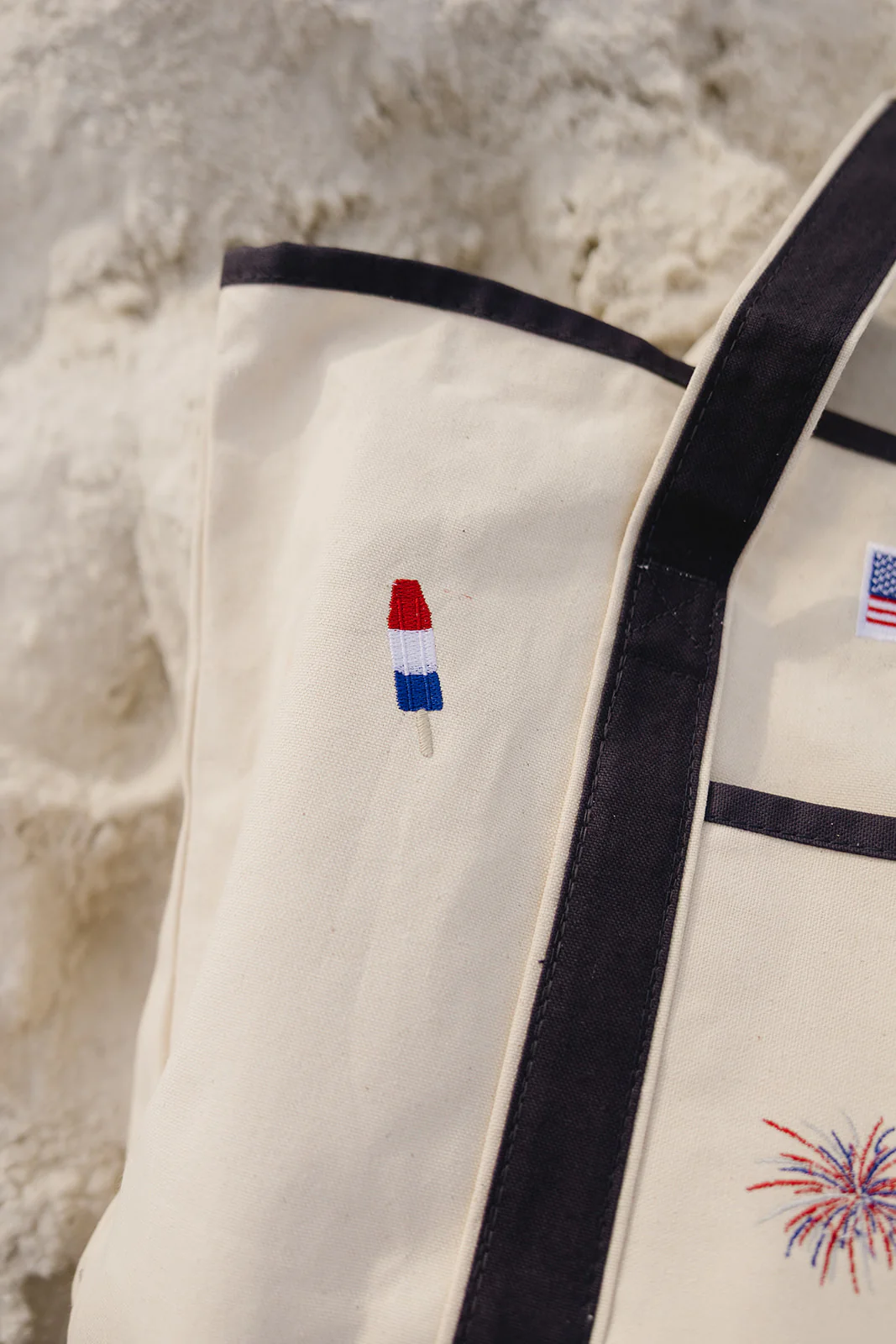 USA Ray Canvas Tote Bag - Image 4