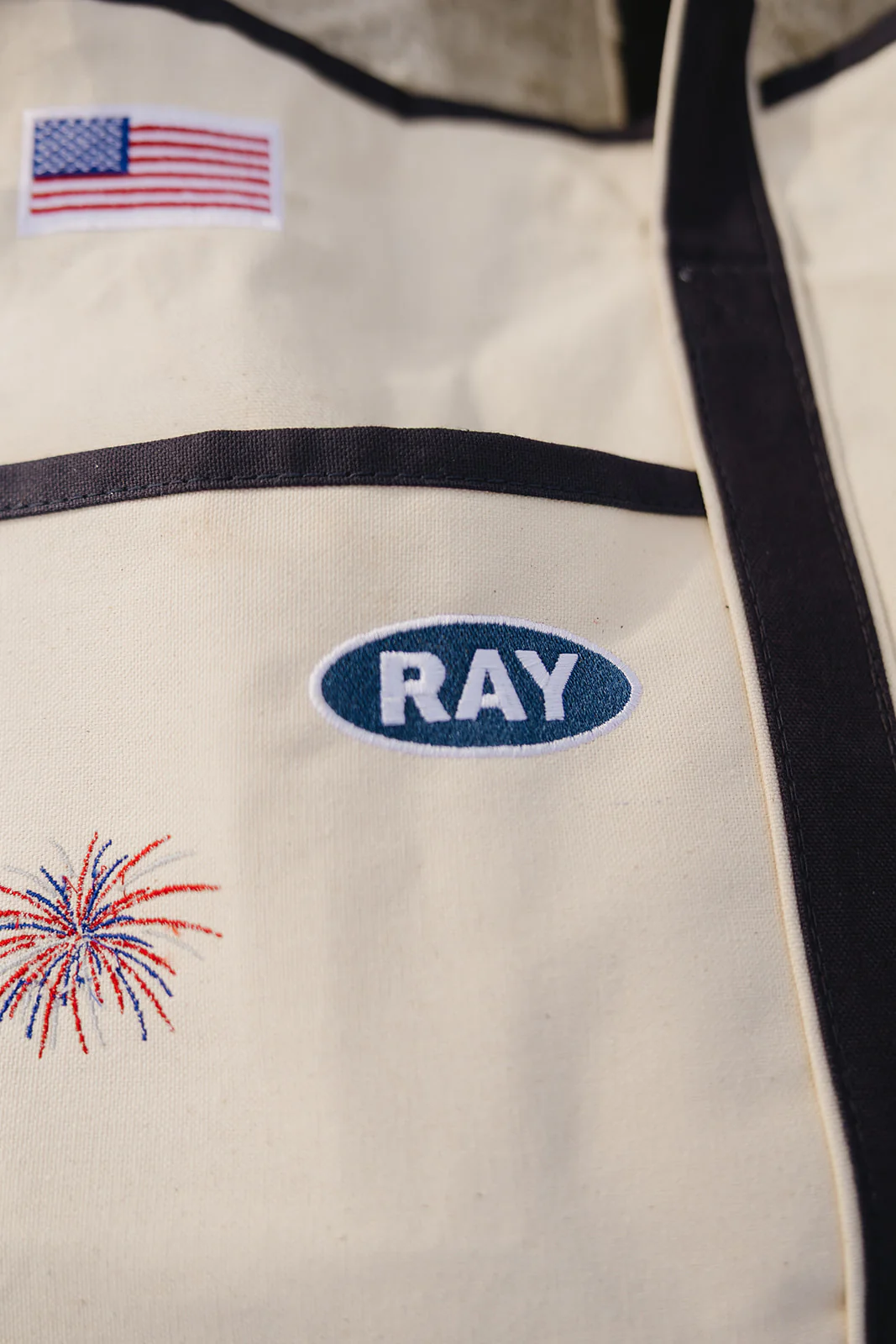 USA Ray Canvas Tote Bag - Image 6